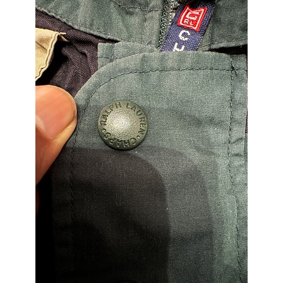 Chaps Ralph Lauren Anorak Jacket Green Pullover Hooded Mens Size L |R1 - Picture 3 of 7